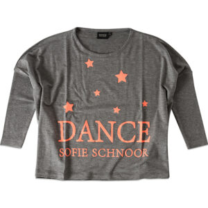 Gråmeleret oversize bluse (6 år/116 cm) - Dance Sofie Schnoor