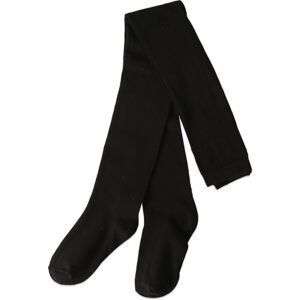 Sorte basic strømpebukser (1-2 år) - Melton