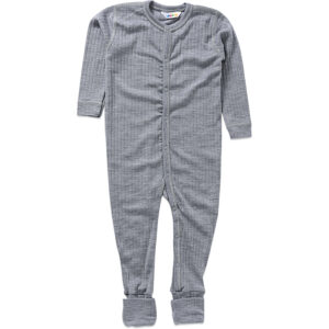 Grå uld heldragt (50 cm) - Joha