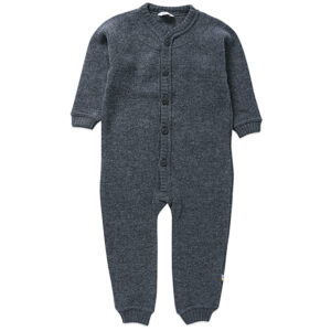 Grå vinteruld heldragt (50 cm) - Joha