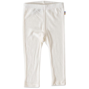 Offwhite uld/silke bukser (60 cm) - Joha