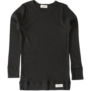 Sort modal rib bluse (3 år/98 cm) - MarMar