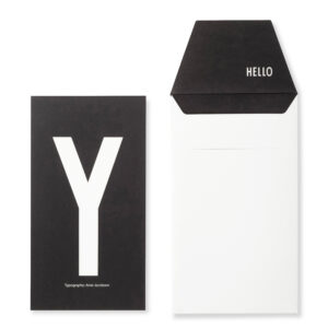 Kort m/kuvert Y - Design Letters