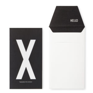 Kort m/kuvert X - Design Letters