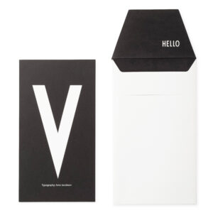 Kort m/kuvert V - Design Letters