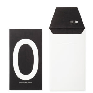 Kort m/kuvert O - Design Letters