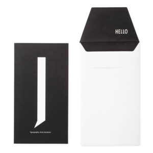 Kort m/kuvert J - Design Letters