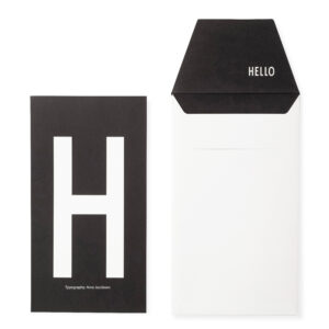 Kort m/kuvert H - Design Letters