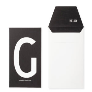 Kort m/kuvert G - Design Letters