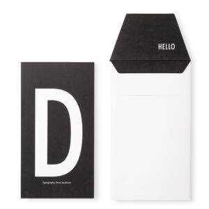 Kort m/kuvert D - Design Letters