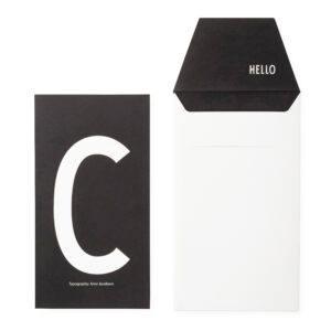 Kort m/kuvert C - Design Letters