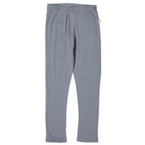 Grå uld/silke leggings (100 cm) - Joha