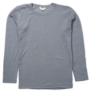 Grå uld/silke bluse (100 cm) - Joha