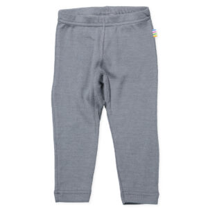 Grå uld/silke leggings (70 cm) - Joha