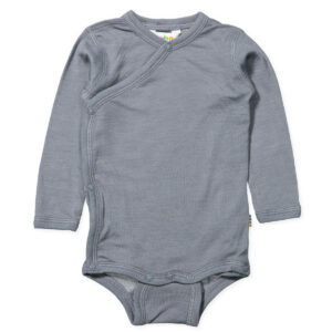 Grå uld/silke body (60 cm) - Joha