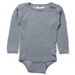 Grå uld/silke body (70 cm) - Joha