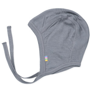 Grå uld/silke babyhue (0-1 mdr.) - Joha