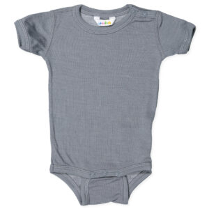 Grå uld/silke body (70 cm) - Joha