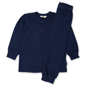 Navy bambus nattøj (100 cm) - Joha