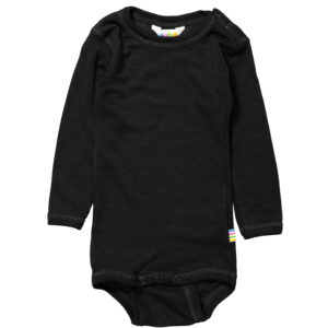 Sort uld/silke body (90 cm) - Joha