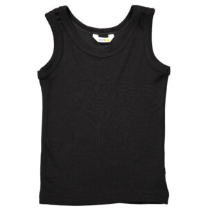 Sort uld/silke undertrøje - dreng (100 cm) - Joha