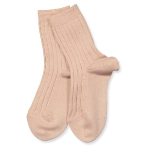 Rosa rib strømper (3-6 mdr) - Cóndor