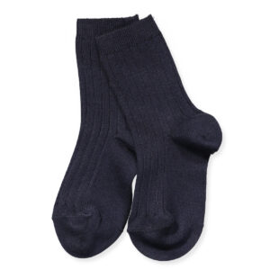 Navy rib strømper (0-3 mdr) - Cóndor