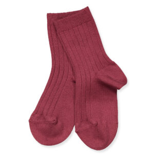 Granate rib strømper (3-6 mdr (00)) - Cóndor