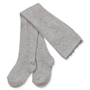 Grå strømpebukser med hulmønster (3-6 mdr (00)) - Cóndor