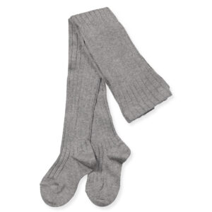 Grå melange rib strømpebukser (0-3 mdr (000)) - Cóndor