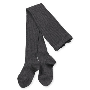 Grå rib strømpebukser (0-3 mdr) - Cóndor