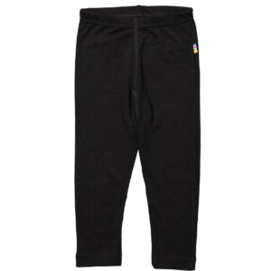 Sorte uld/silke leggings (60 cm) - Joha