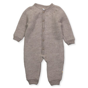 Beige uld fleece heldragt  (60 cm) - Joha