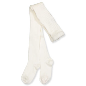 Snow white rib strømpebukser (80 cm) - Mp Denmark