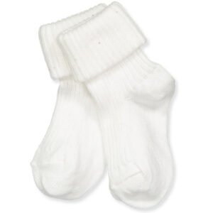 Hvide rib babystrømper (15-16) - Mp Denmark