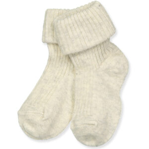 Creme rib babystrømper (15-16) - Mp Denmark