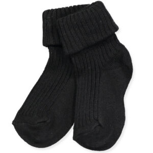 Sorte rib babystrømper (15-16) - Mp Denmark