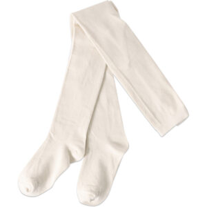 Offwhite basic strømpebukser (1-2 år) - Melton