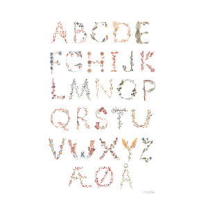 Plakat - Dansk alfabet 50x70 cm (One size) - Mushie