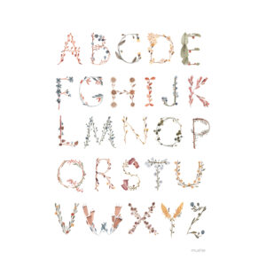 Plakat - Alfabet 50x70 cm (One size) - Mushie