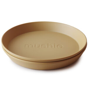 2 pak mustard tallerken (One size) - Mushie