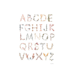 Plakat - Alfabet A3 (One size) - Mushie