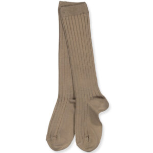 Oliven rib knæstrømper (0-3 mdr (000)) - Cóndor