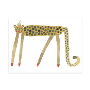 Smiling Leopard Elvis plakat - 30x40 cm (One size) - OYOY