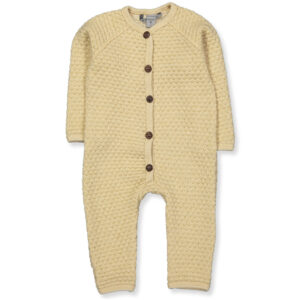 Offwhite/gold uld heldragt (12 mdr/80 cm) - Smallstuff