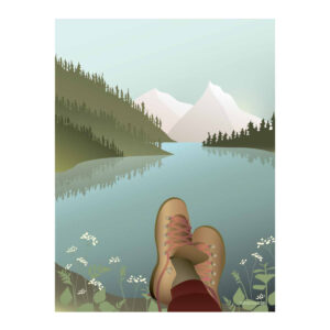 After hiking plakat - 15x21 cm (One size) - Vissevasse