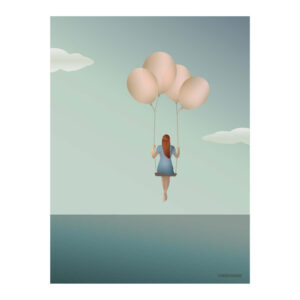 Balloon dream plakat 30x40 cm (One size) - Vissevasse