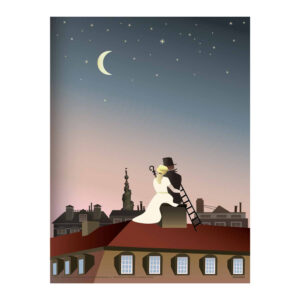 Hyrdinden & skorstensfejeren - 30x40 cm (One size) - Vissevasse