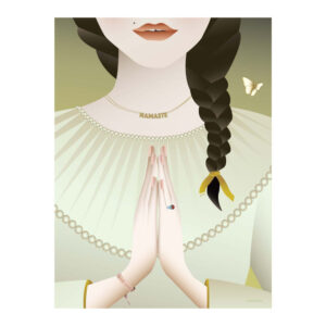 Namaste plakat - 30x40 cm (One size) - Vissevasse