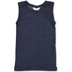 Navy uld/silke undertrøje (90 cm) - Joha